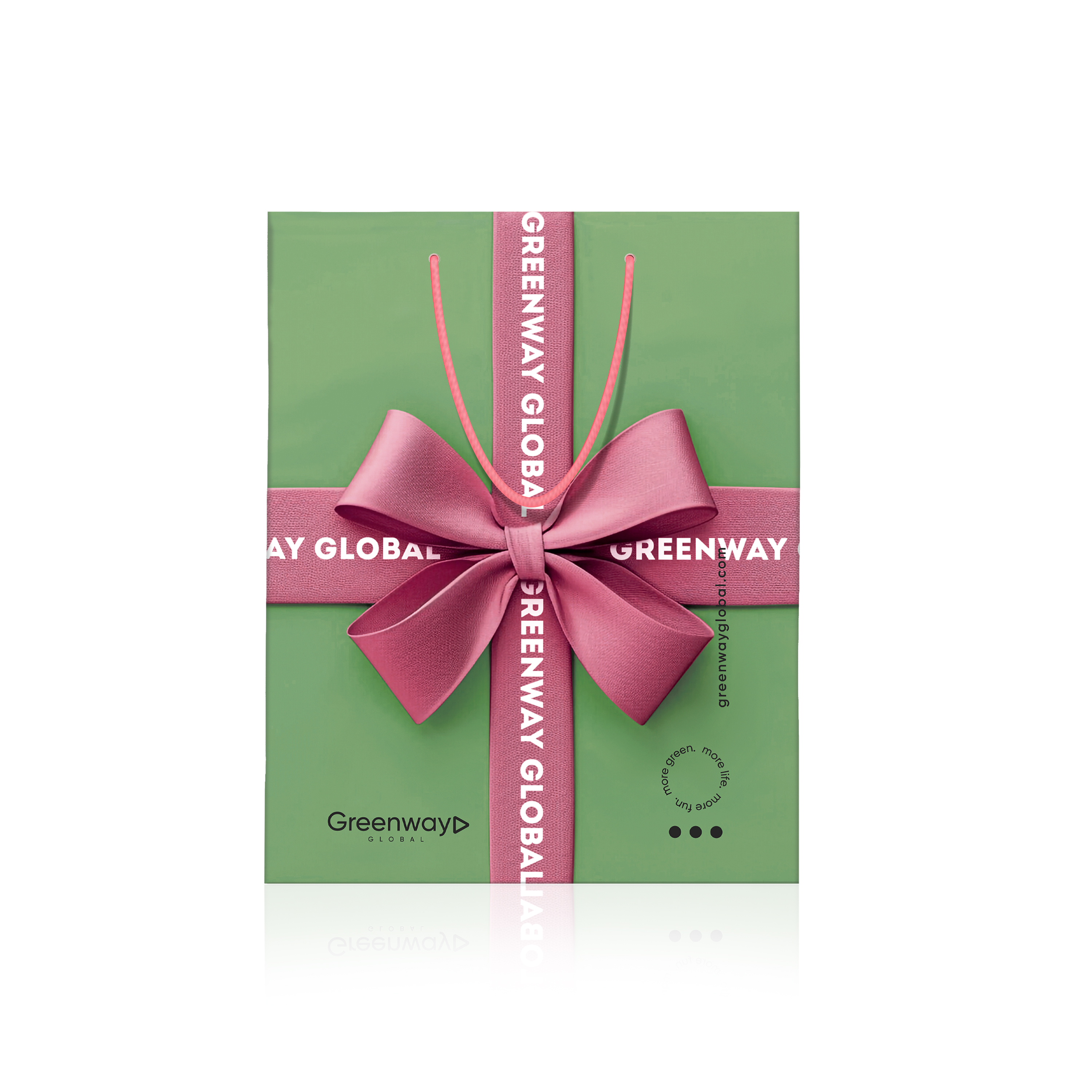 Gift bag medium, green, 22 x 32 x 12 cm