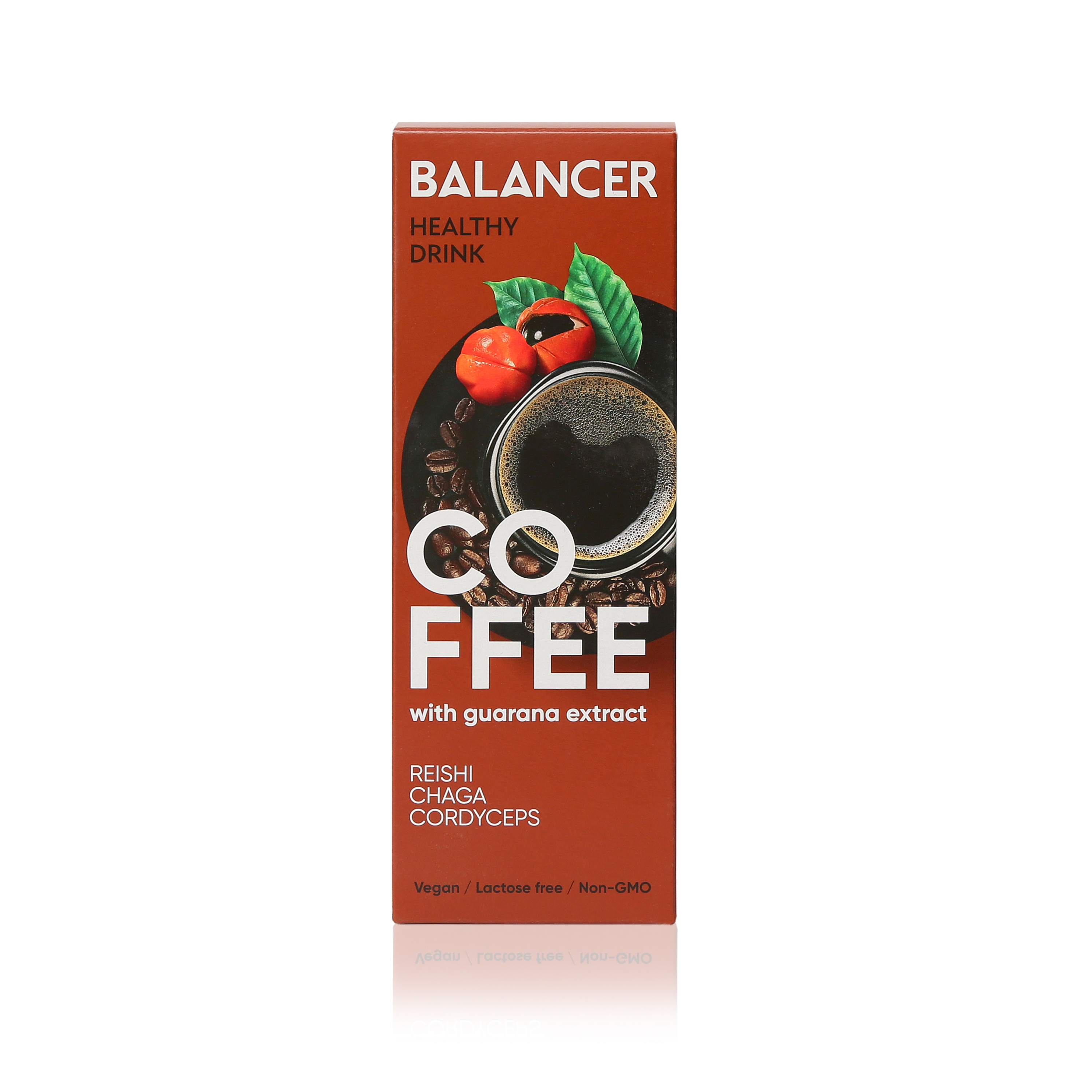 ხსნადი სასმელი BALANCER COFFEE "ყავა გუარანას ექსტრაქტით", 10  პაკეტი