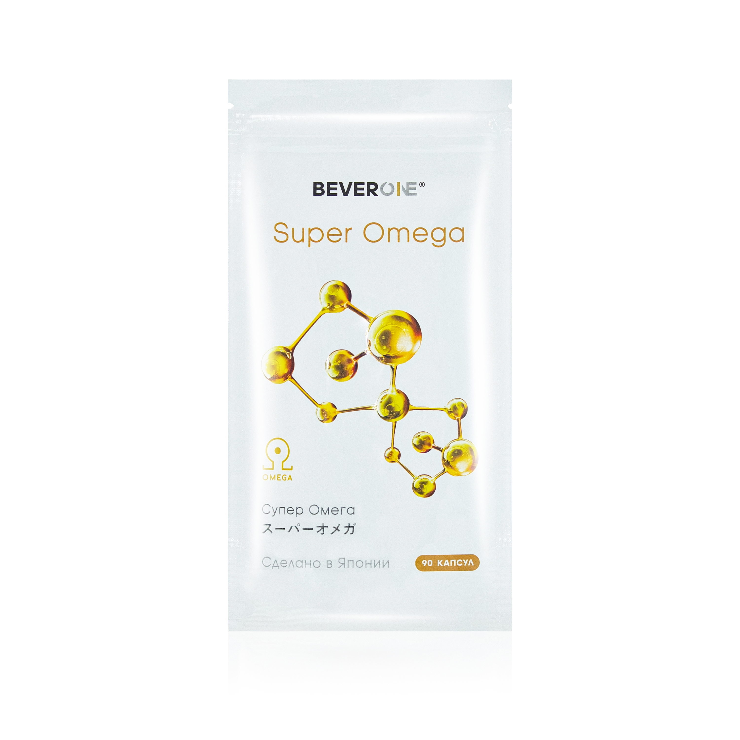 BEVERONE Super Omega biologik faol ozuqaviy qo‘shimcha, 90 ta kapsula