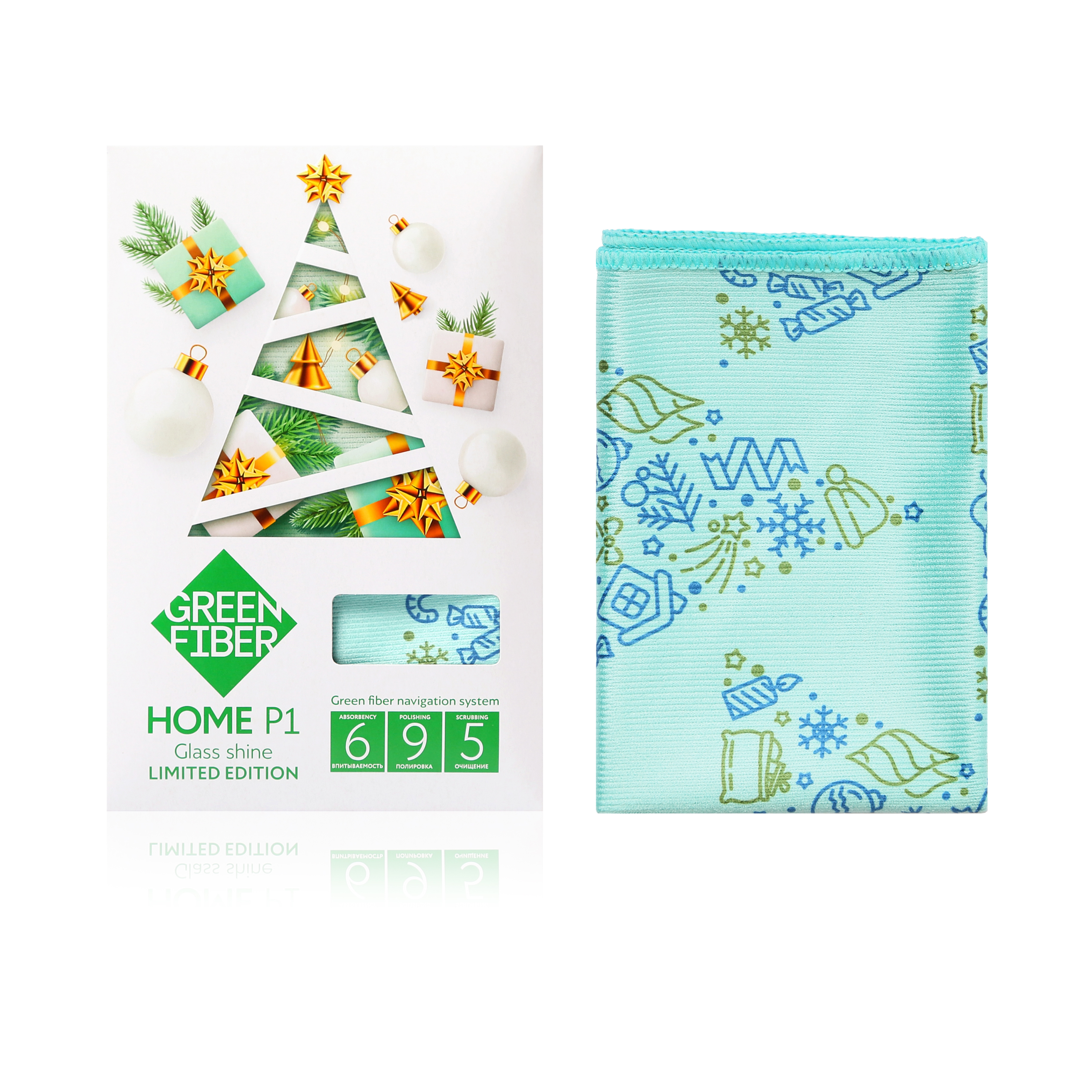 Green Fiber HOME P1 Fiber cho kính, màu ngọc lam