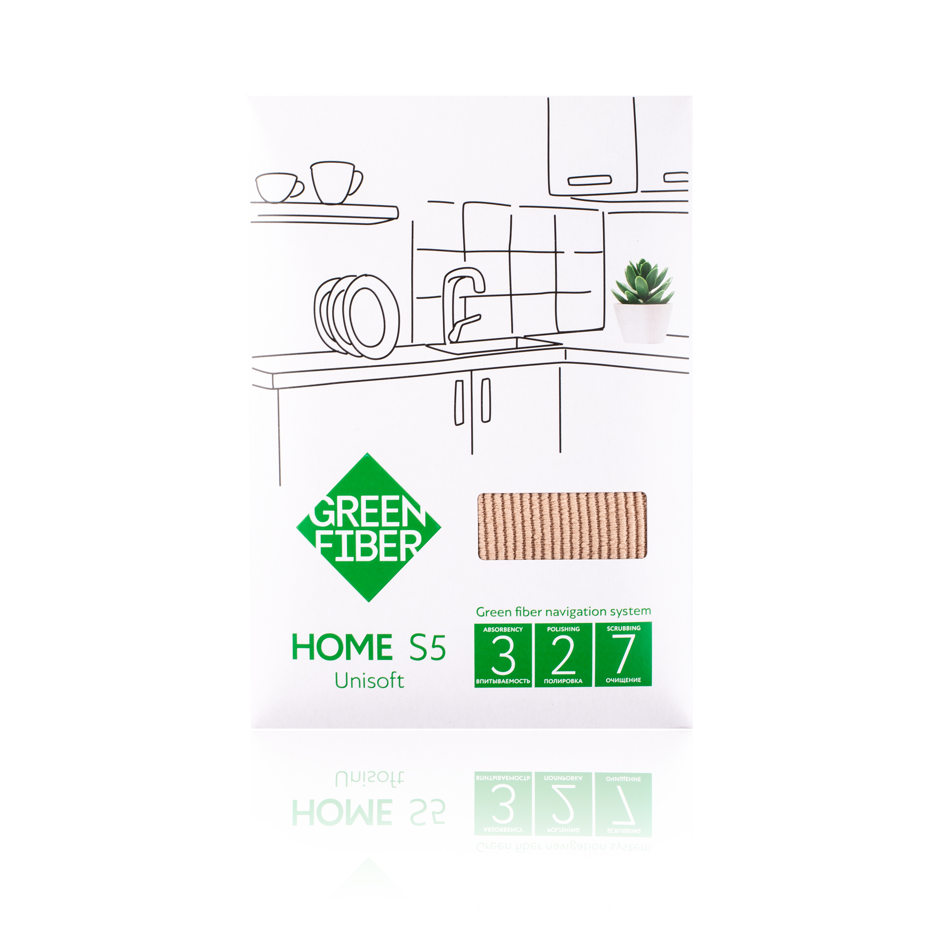 Green Fiber HOME S5 Сorduroy fiber, beige