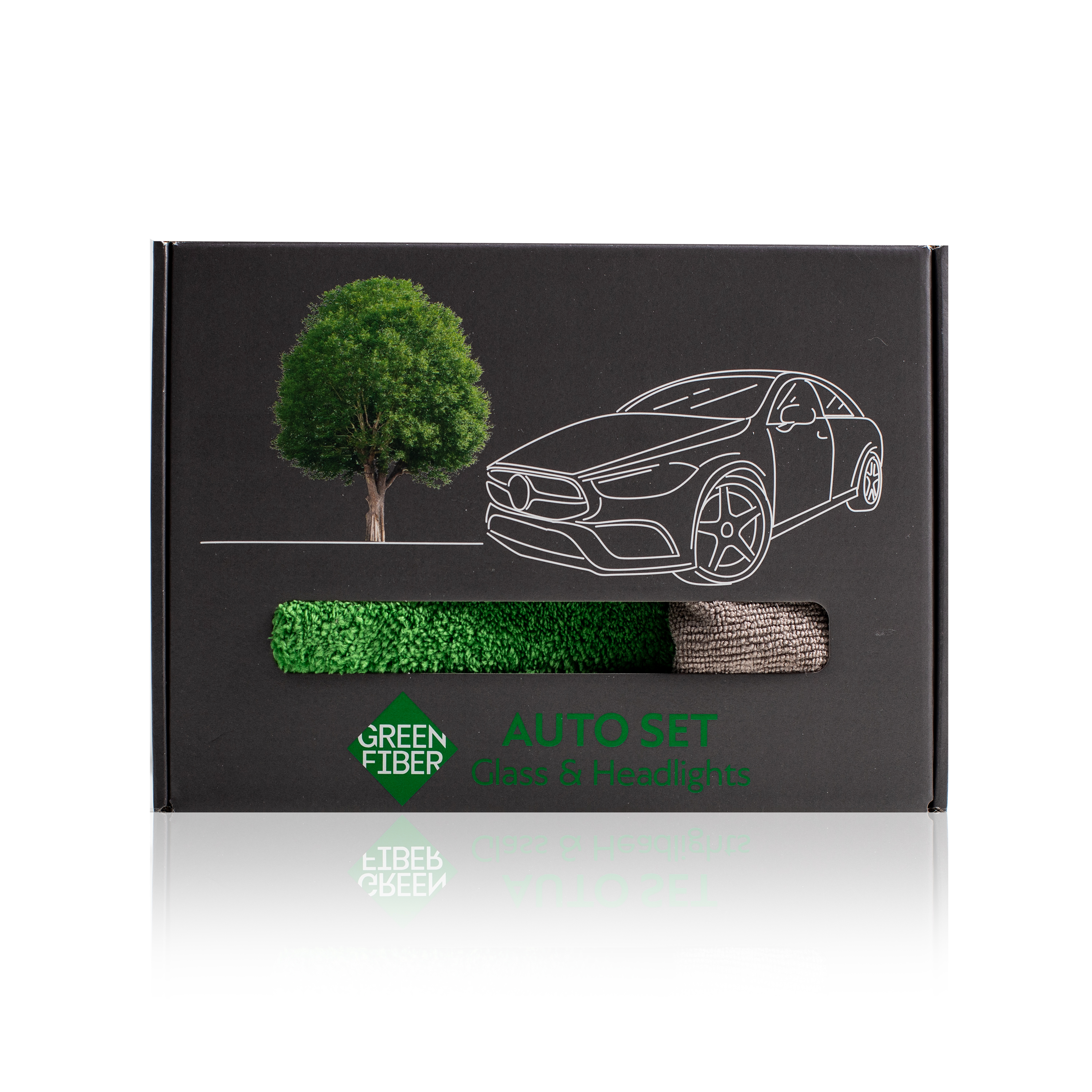 Набор для ухода за стеклом и фарами GlassAuto Set