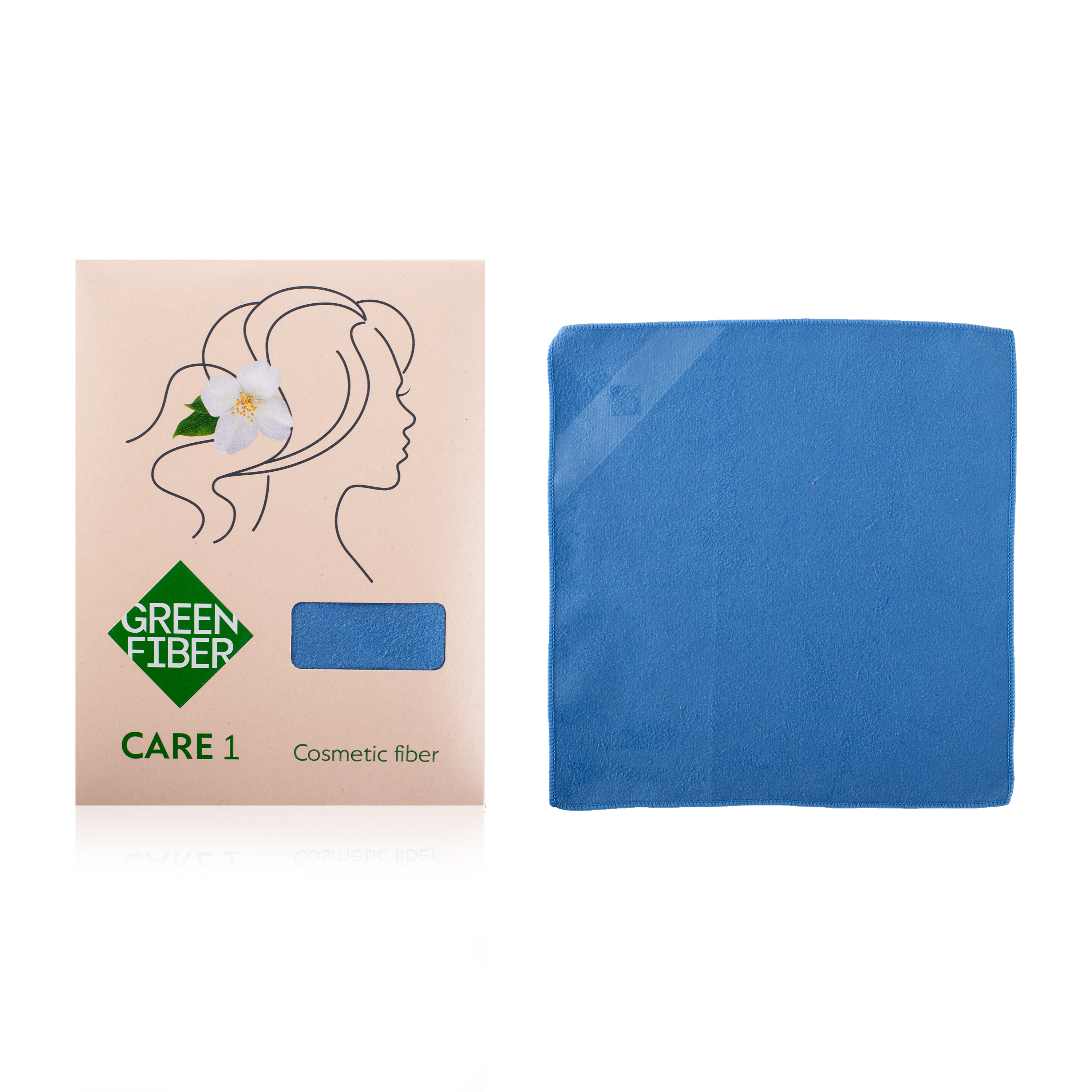 Green Fiber CARE 1 kosmetik fayberi, moviy