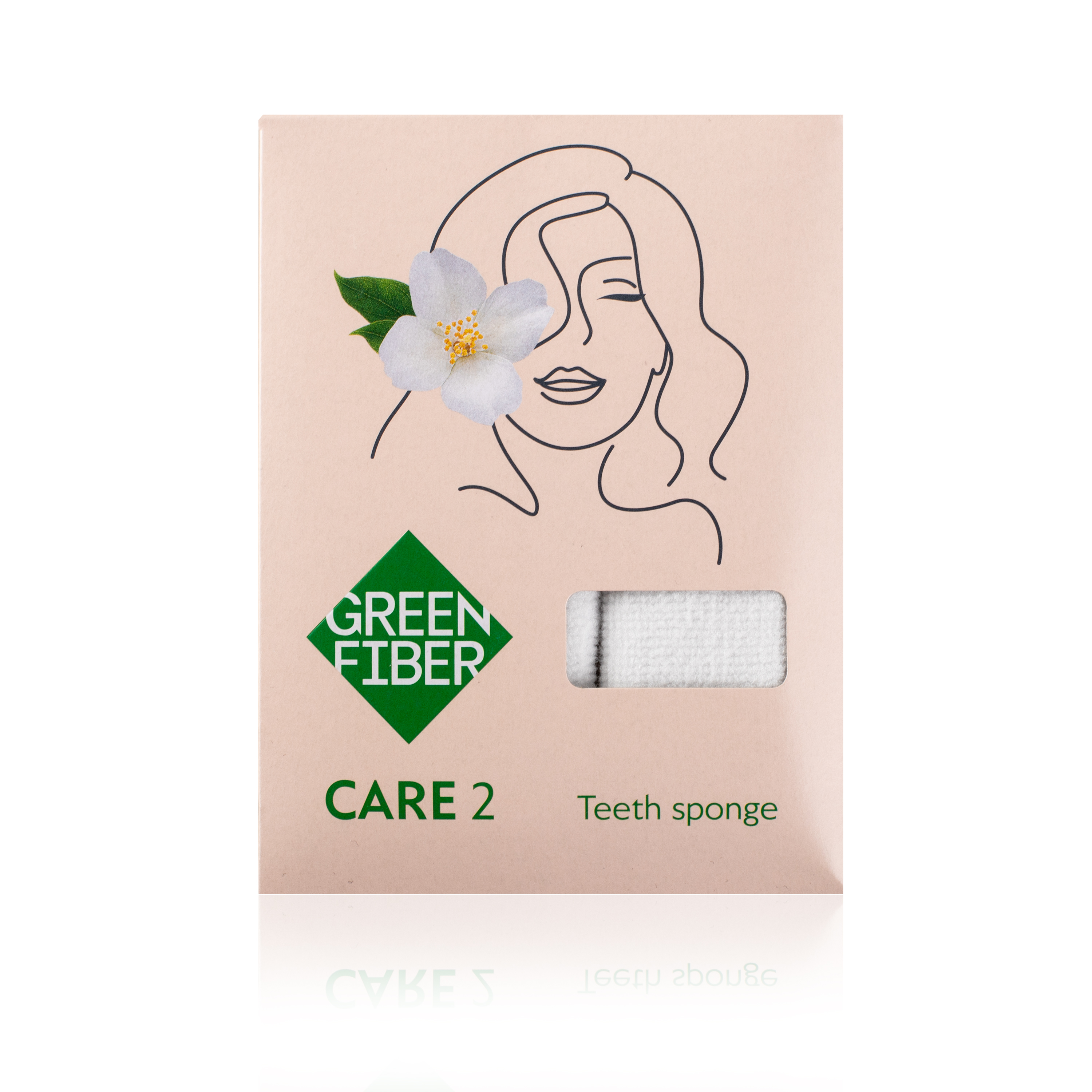 Green Fiber CARE 2 Tooth Brushing Sponge