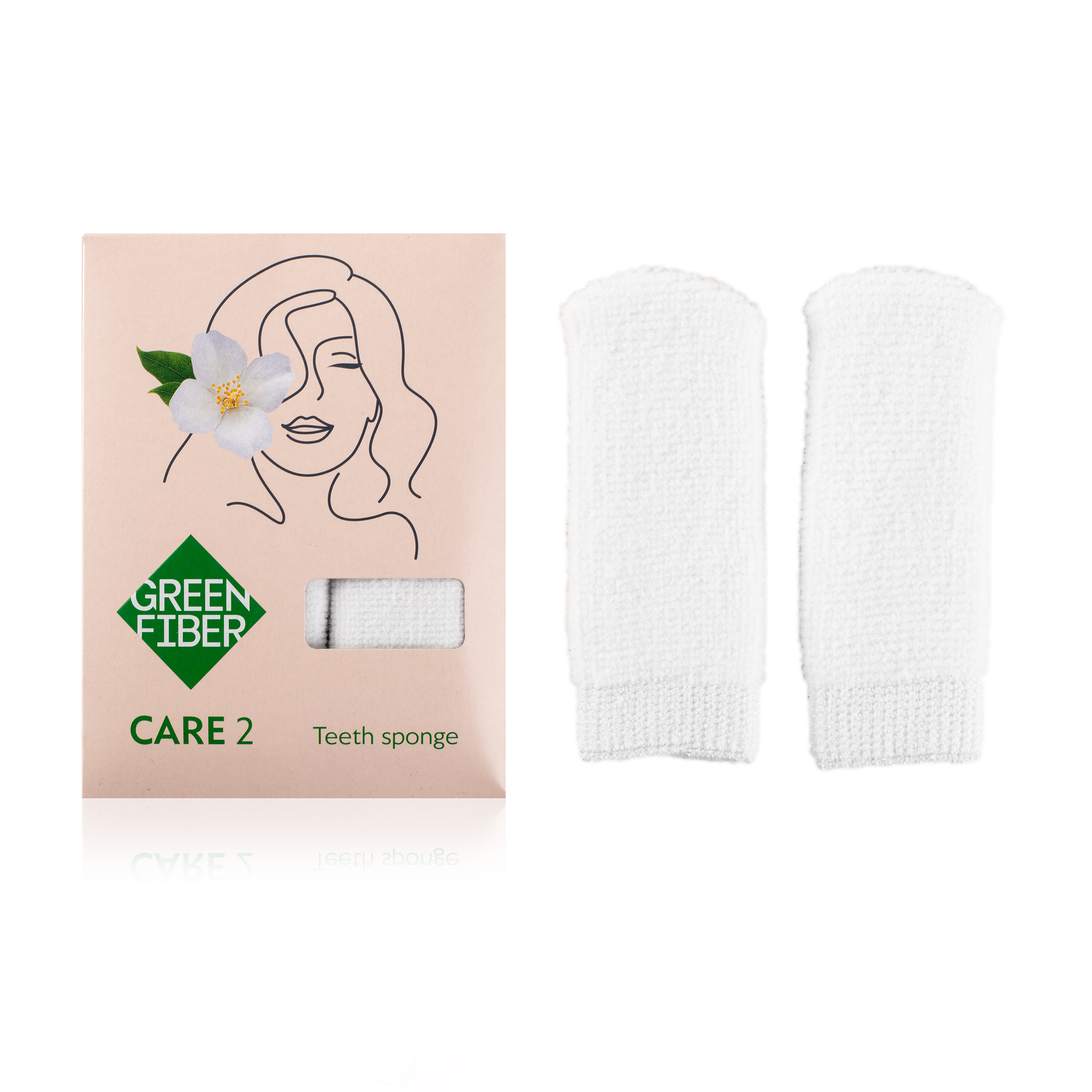 Green Fiber CARE 2 Tooth Brushing Sponge