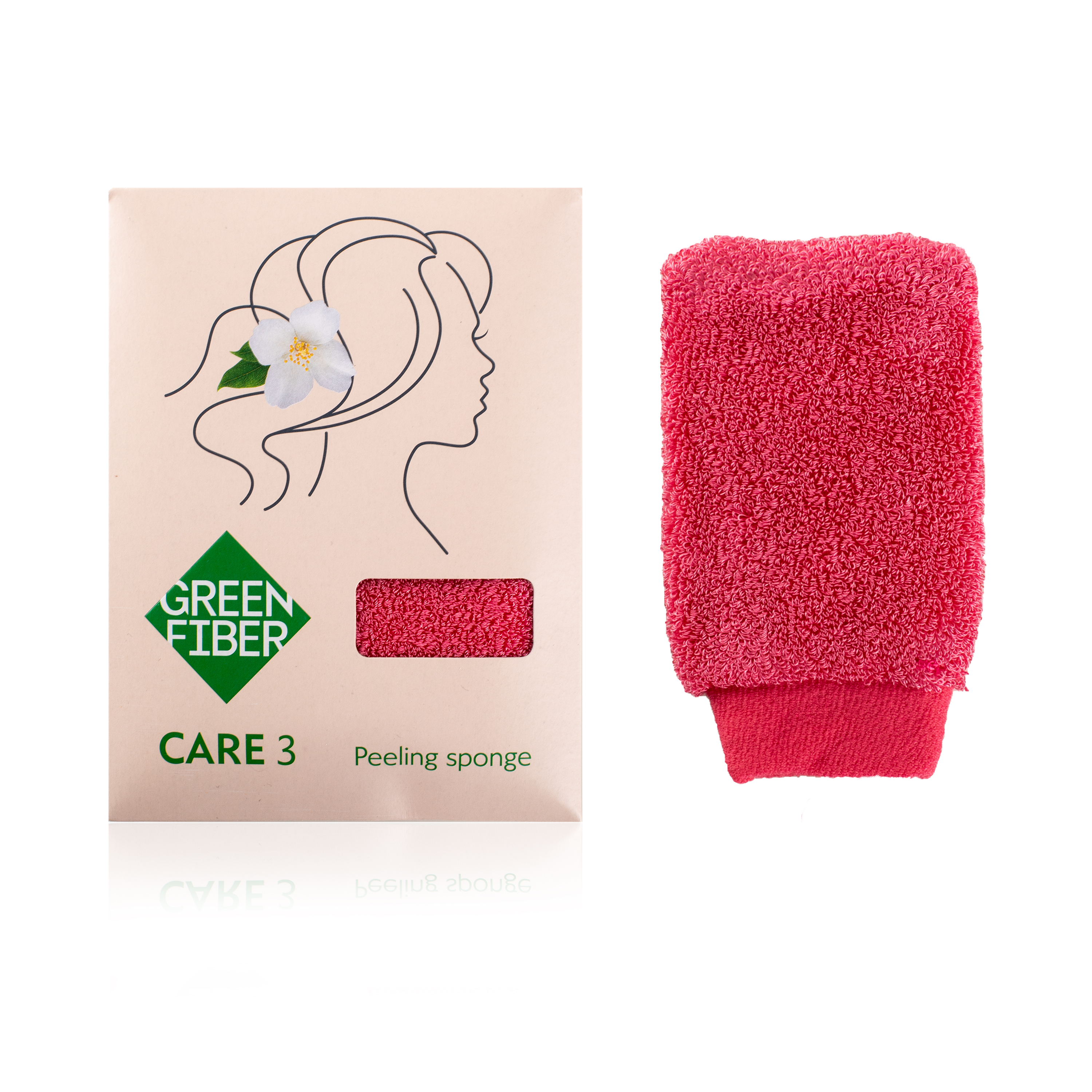 Green Fiber CARE 3 Пилингке арналған спонж