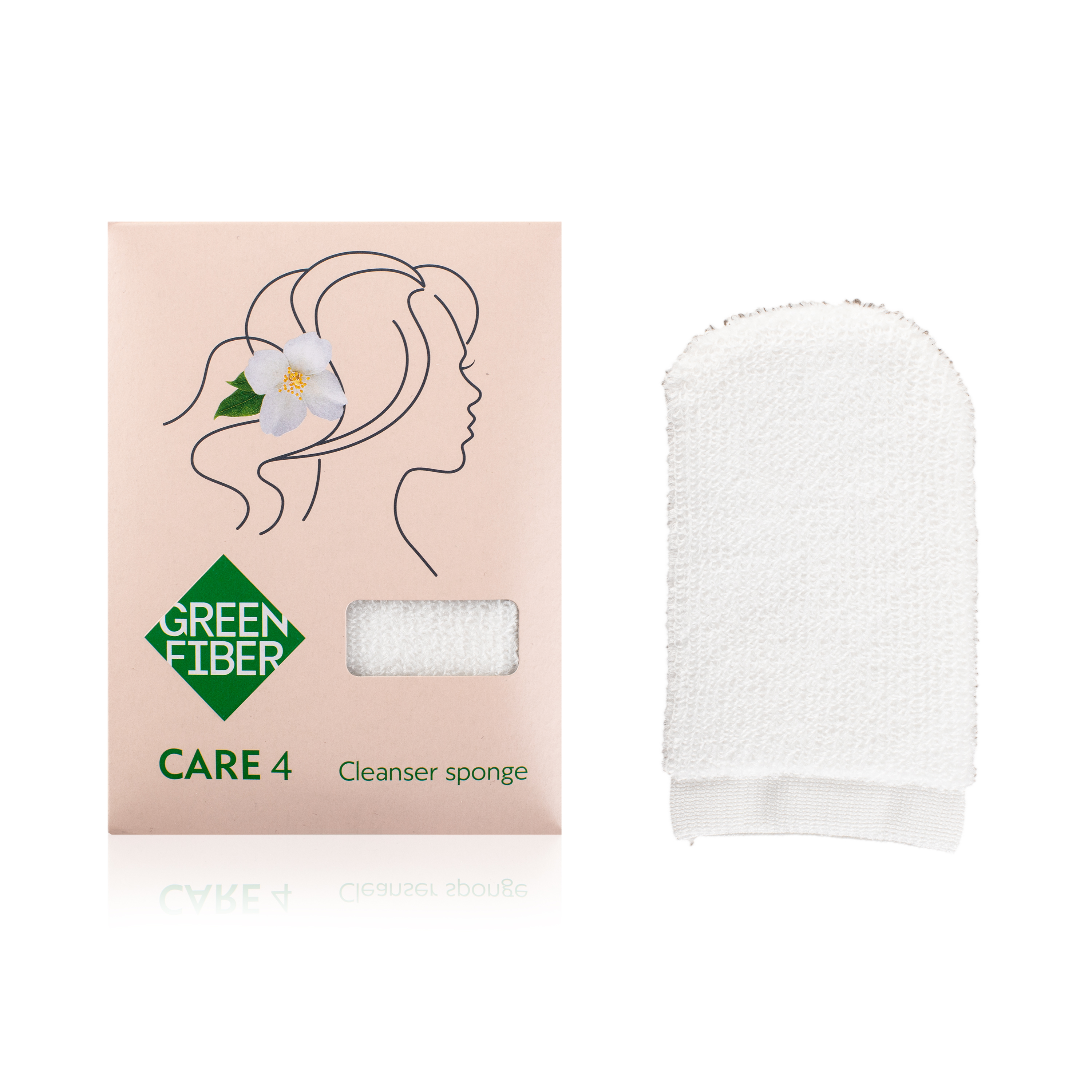 Green Fiber CARE 4 Демакияжға арналған спонж