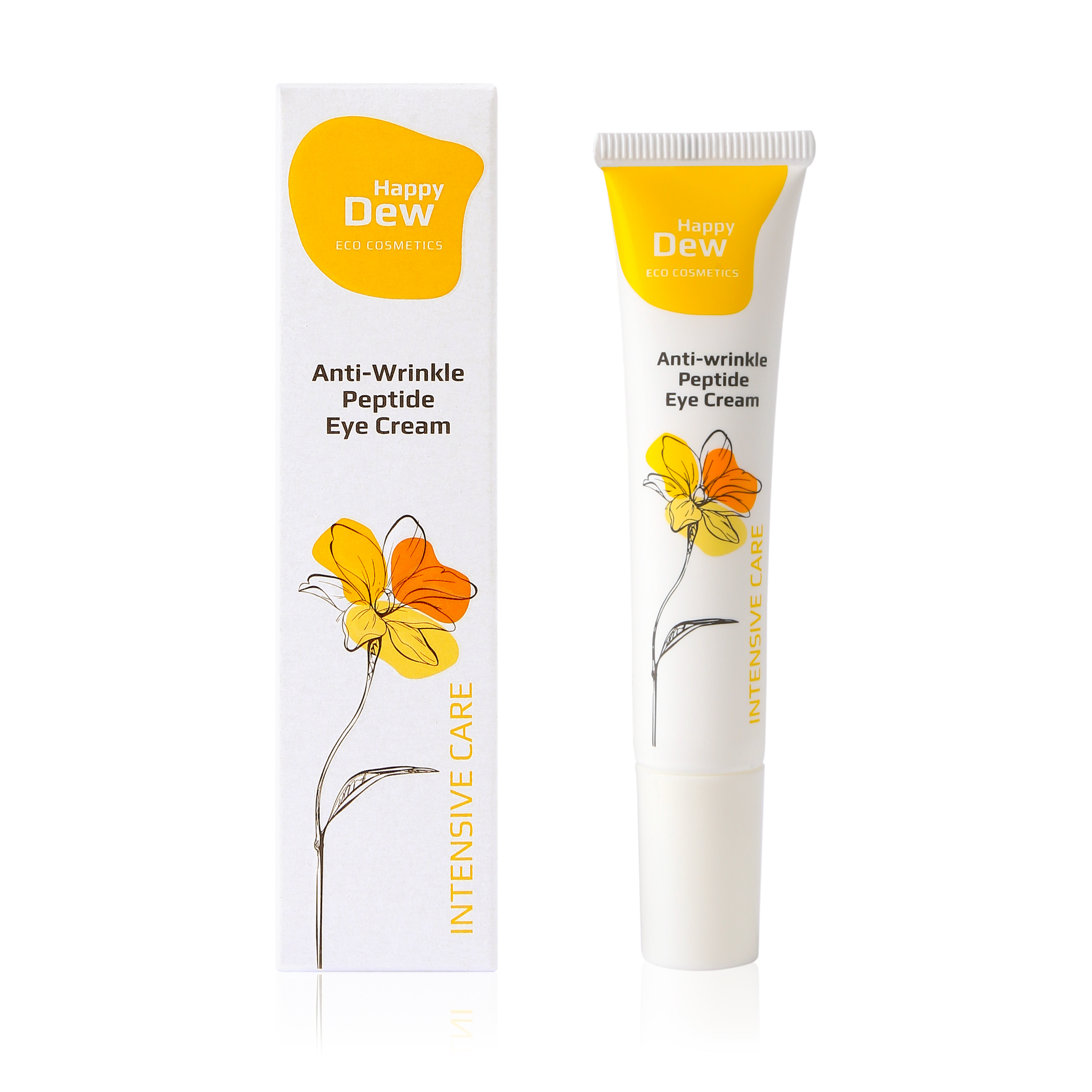 Happy Dew Intensive Care Ko’z atrofi terisi uchun ajinga qarshi peptidli krem, 15 ml