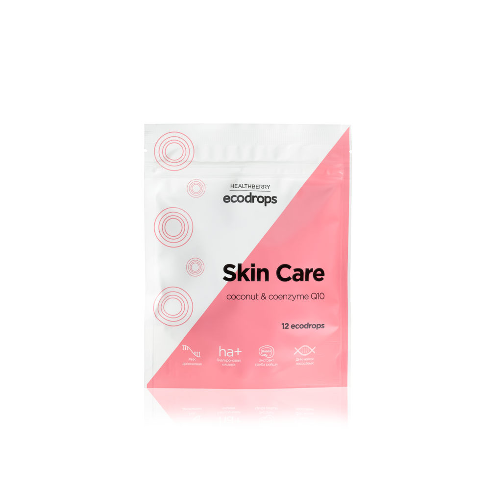 Леденцы для улучшения состояния кожи Healthberry Ecodrops SkinCare, 12 шт.