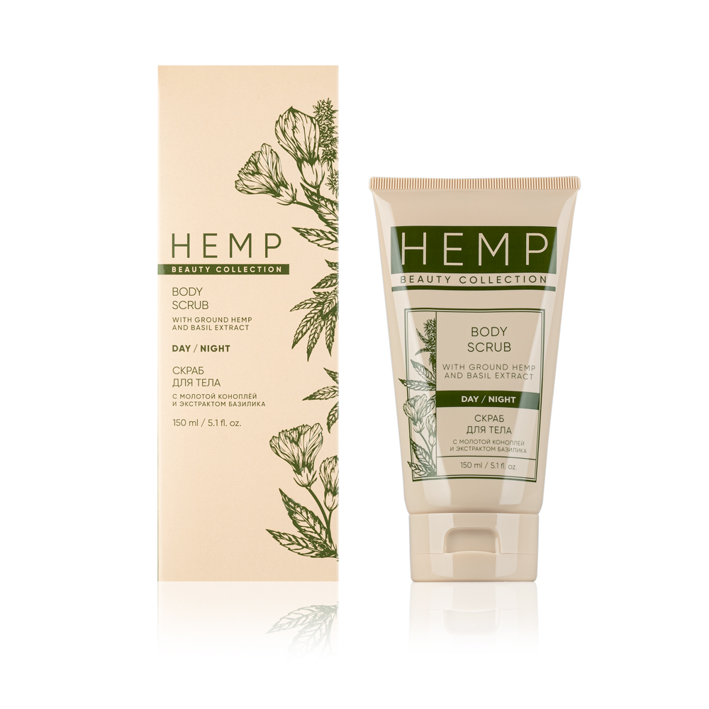 Скраб для тела для выравнивания микрорельефа кожи HEMP, 150 мл.