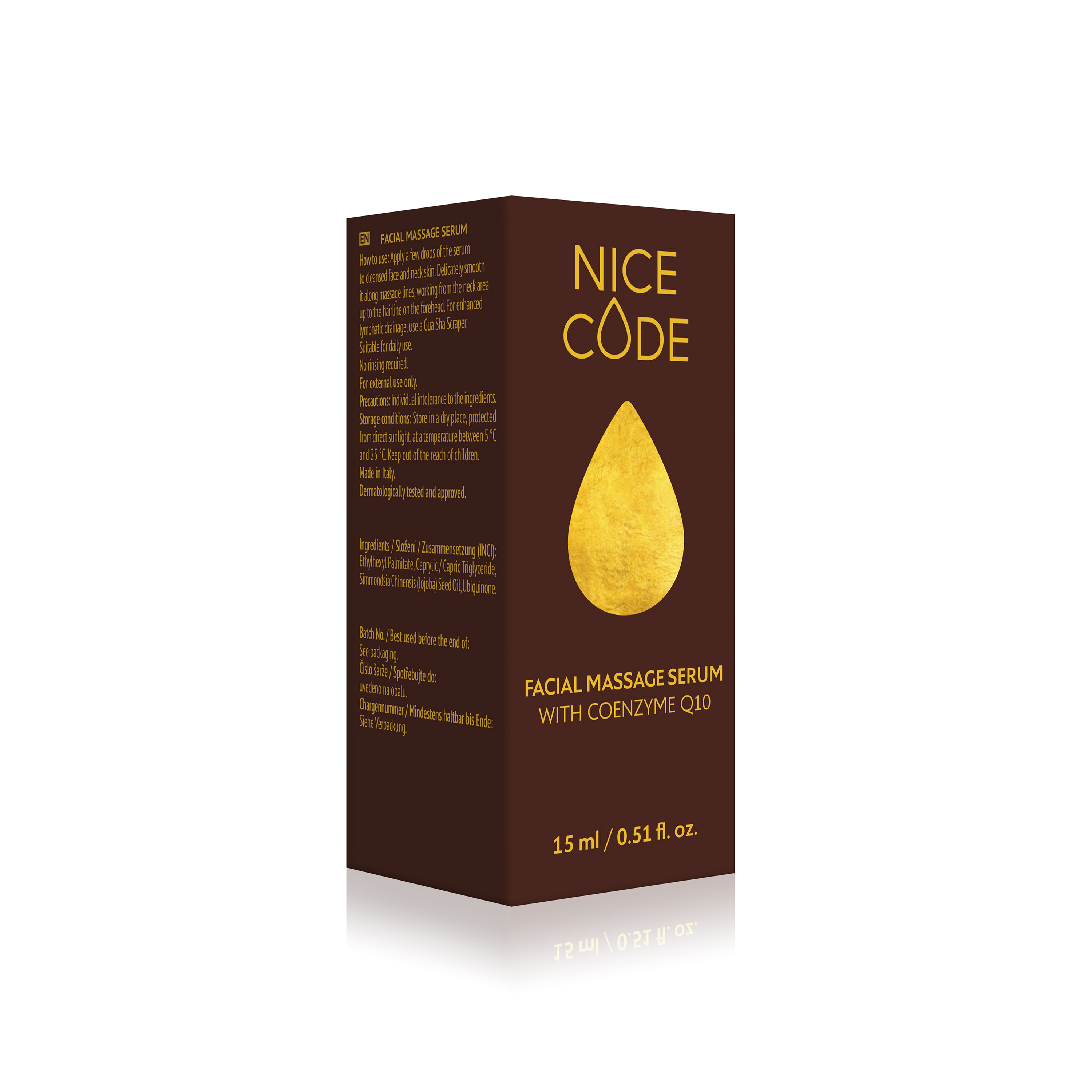 Сыворотка для массажа лица Nice Code, 15 мл