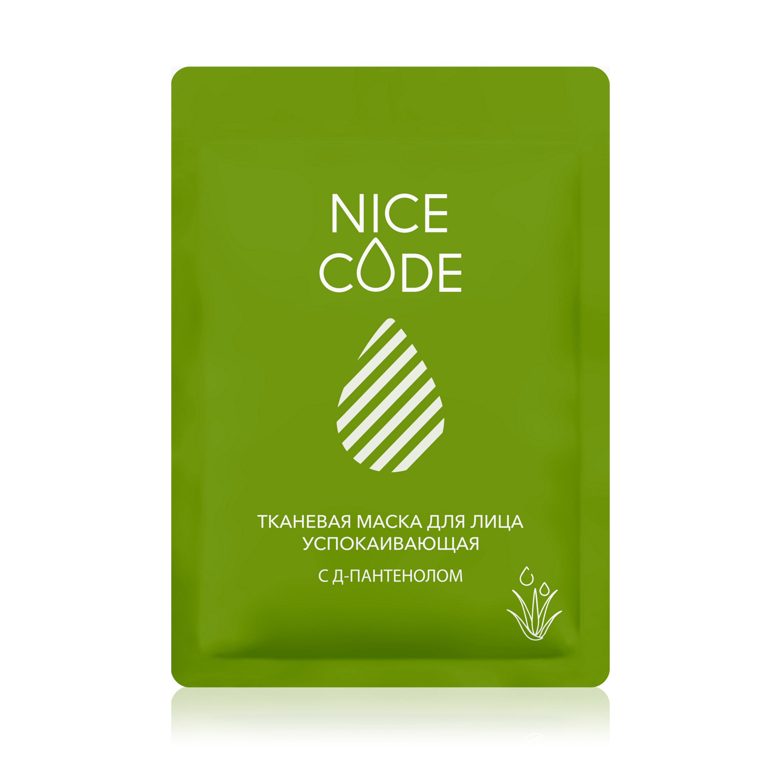 NICE CODE Umirujuća maska od tkanine za lice sa D-pantenolom, 24 ml