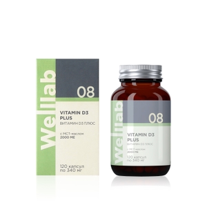 VITAMIN D3 PLUS БАД с витамином D3 2000 МЕ
