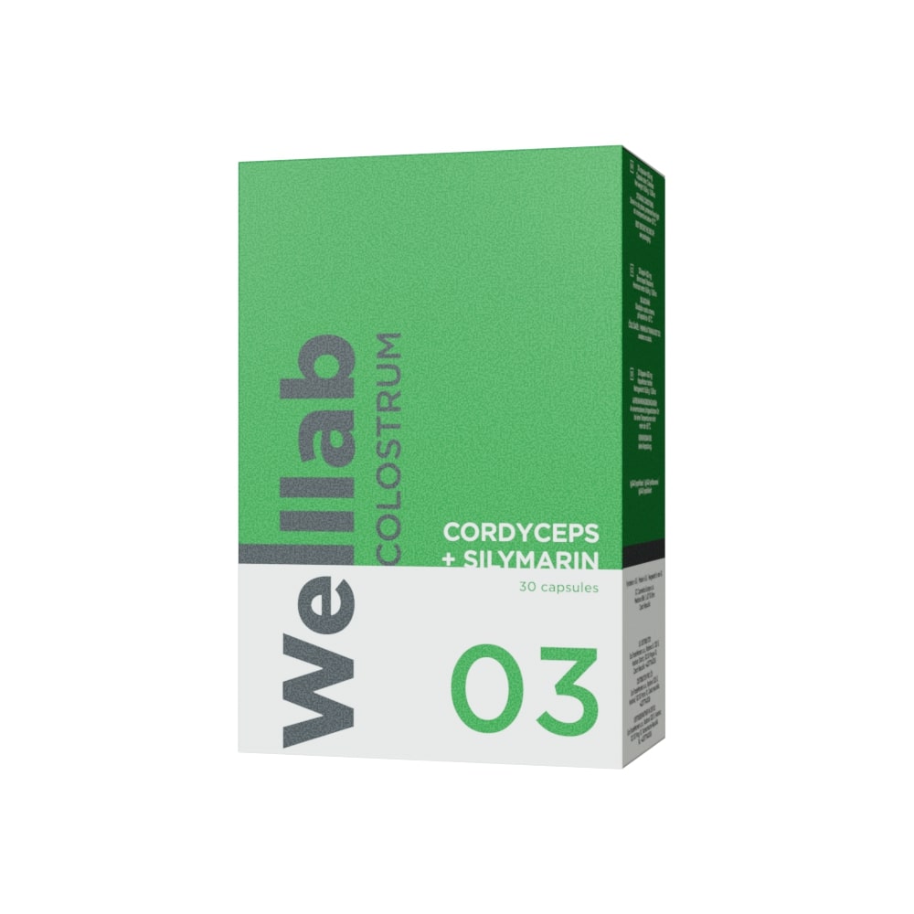 Welllab Colostrum Cordyceps + Silymarin, 30 Kapseln